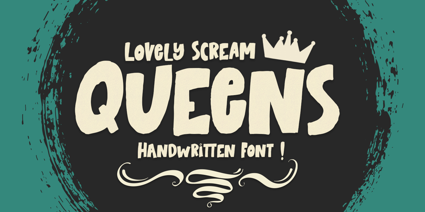 Beispiel einer Lovely Scream Queens Regular-Schriftart